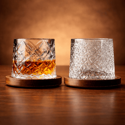 Orbit Spinning Whiskey Glass - Urban Jiko