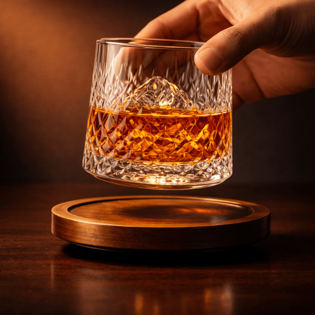 Orbit Spinning Whiskey Glass - Urban Jiko