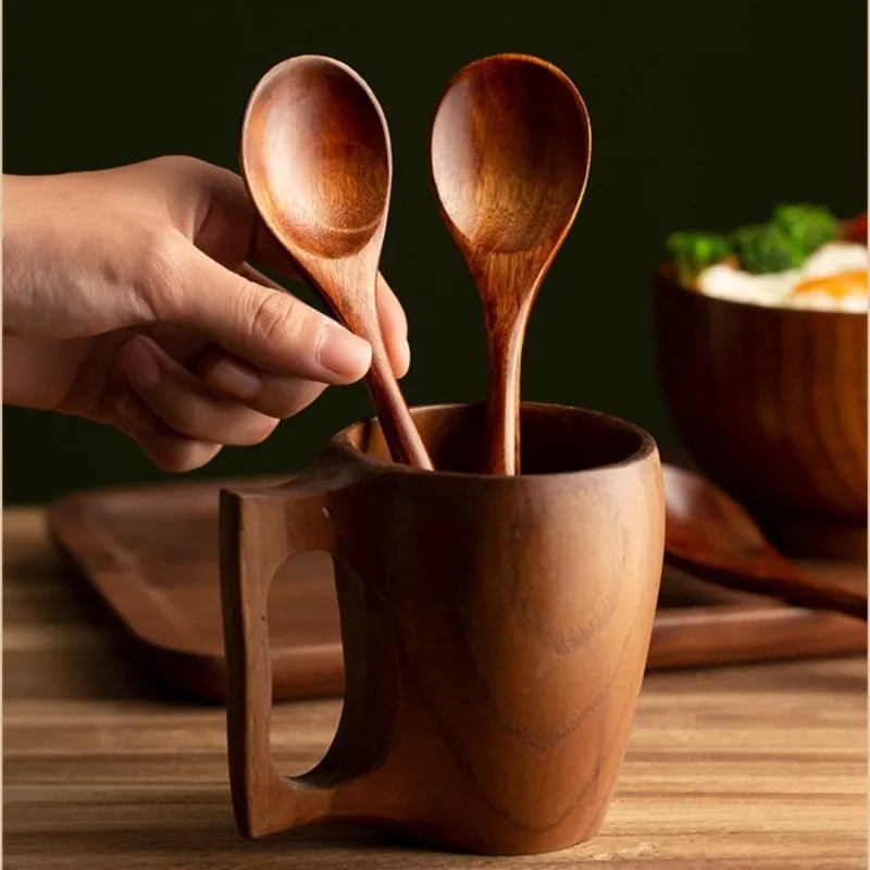 Premium Wooden Eating Spoons (4 set) - Urban Jiko