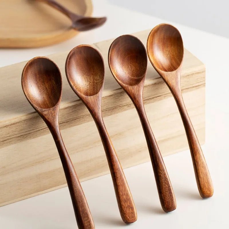 Premium Wooden Eating Spoons (4 set) - Urban Jiko