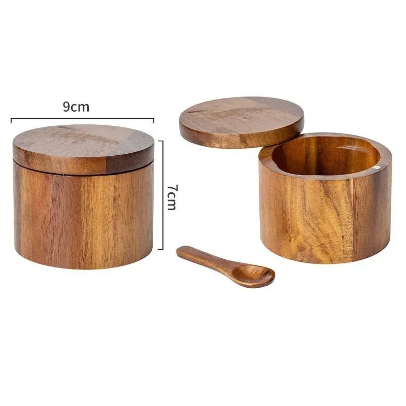 Salt & Pepper Jar with Seasoning Spoon - Urban Jiko