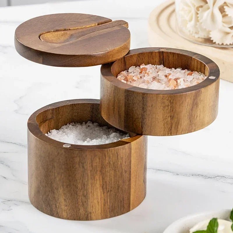 Salt & Pepper Jar with Seasoning Spoon - Urban Jiko