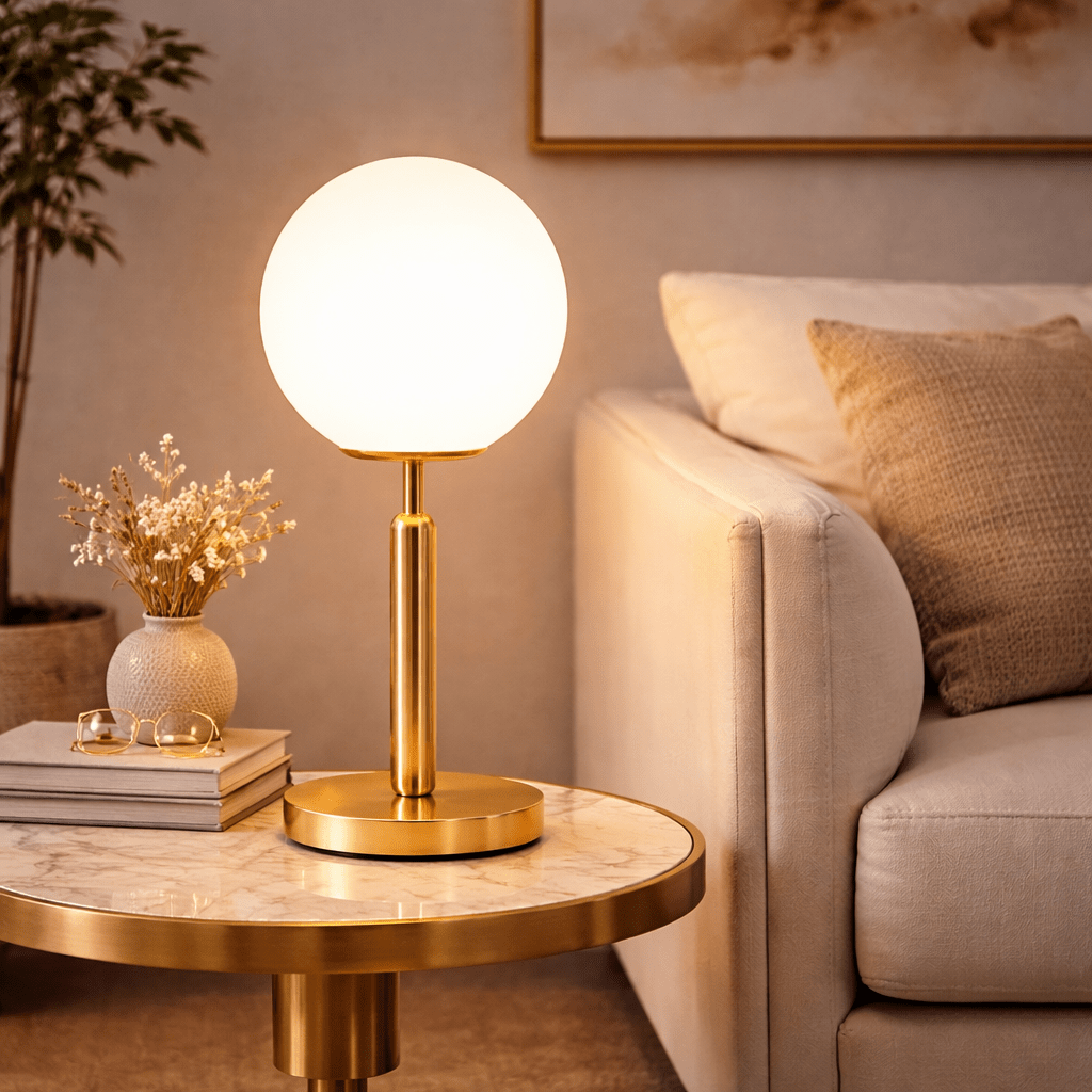 Solenne Glass Orb Lamp - Urban Jiko