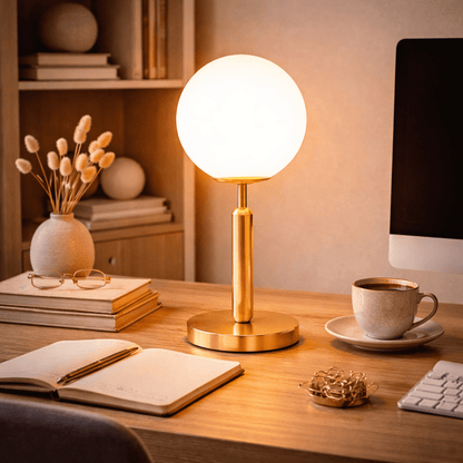 Solenne Glass Orb Lamp - Urban Jiko