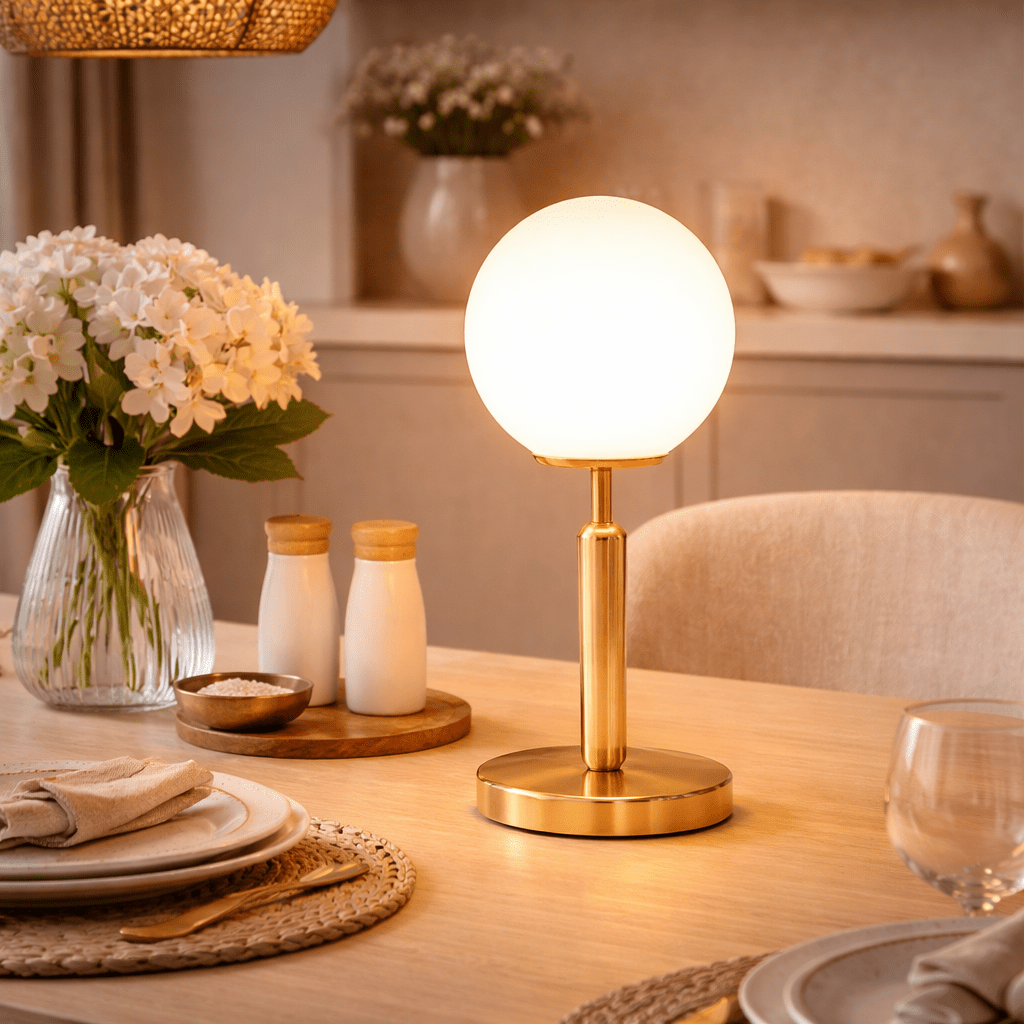 Solenne Glass Orb Lamp - Urban Jiko