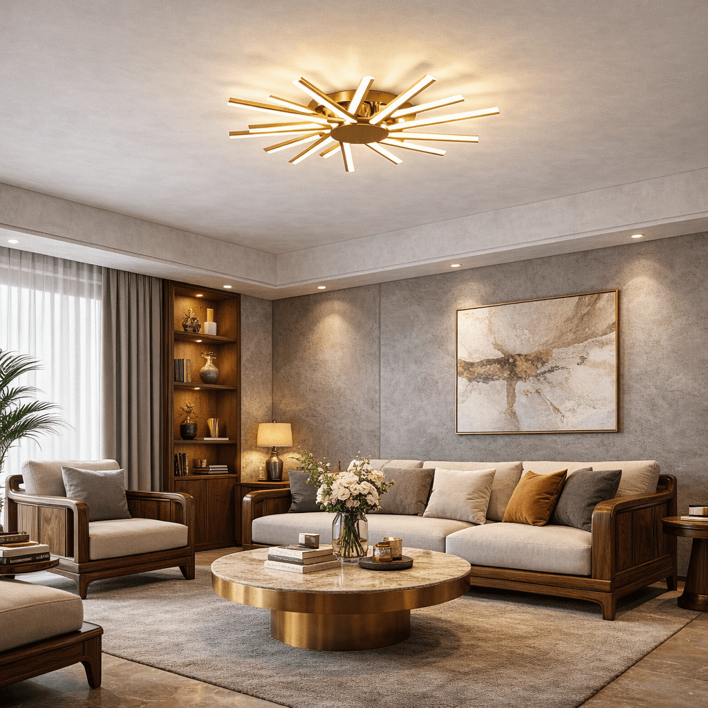 Solvra Modern Ceiling Light - Urban Jiko