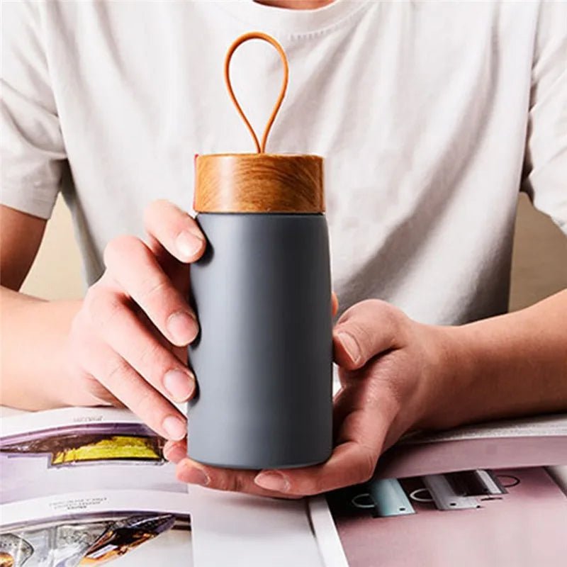 Stainless Steel Insulated Bottle with Lid - Urban Jiko