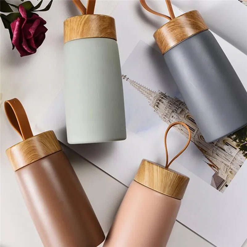 Stainless Steel Insulated Bottle with Lid - Urban Jiko