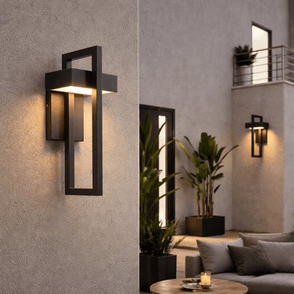 Terrion Modern Outdoor LED Wall Sconce - Urban Jiko