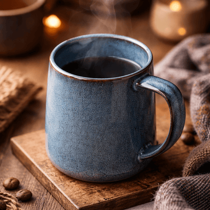 The Azure Hearth Ceramic Mug - Urban Jiko