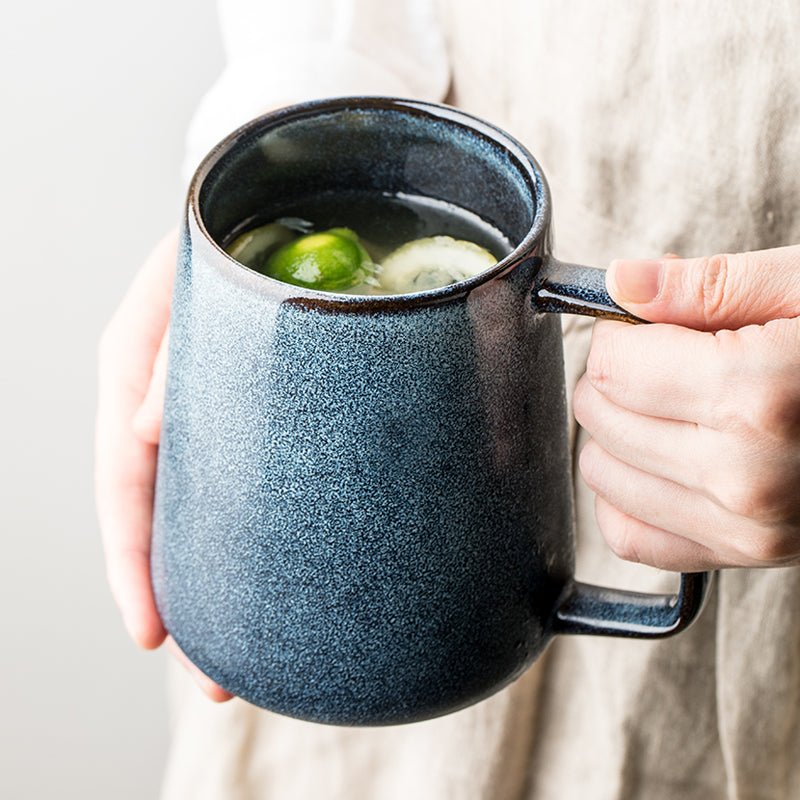 The Azure Hearth Ceramic Mug - Urban Jiko