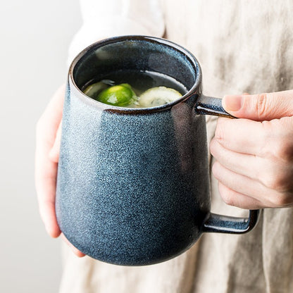 The Azure Hearth Ceramic Mug - Urban Jiko