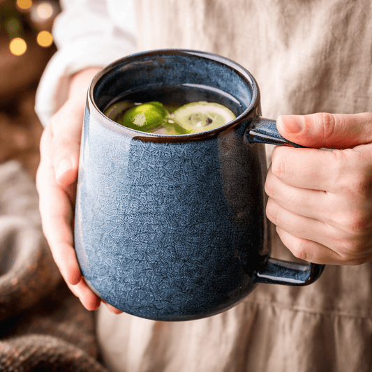 The Azure Hearth Ceramic Mug - Urban Jiko