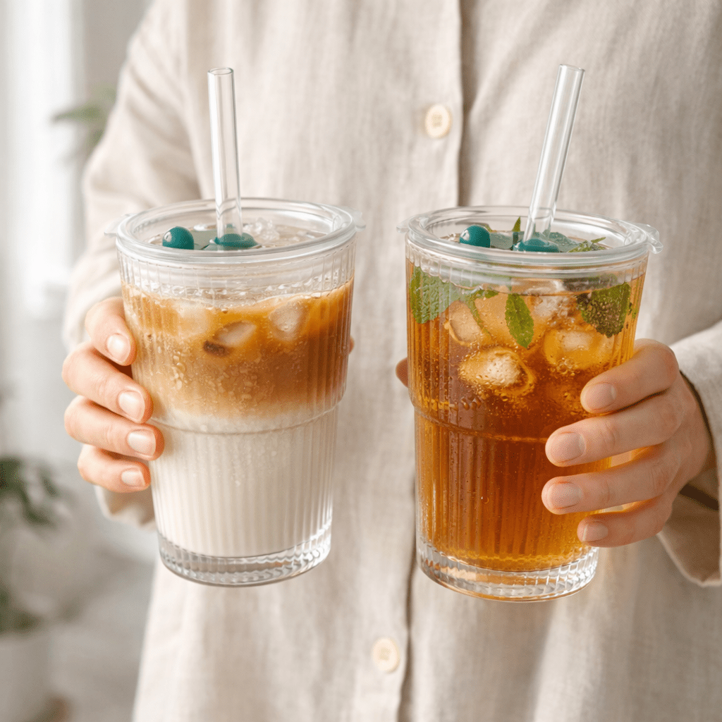 The Lumière Ribbed Glass Tumbler - Urban Jiko