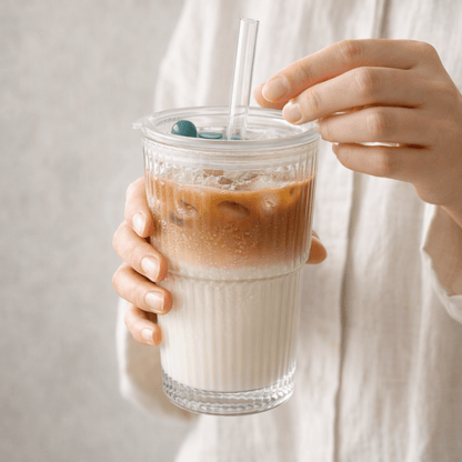 The Lumière Ribbed Glass Tumbler - Urban Jiko