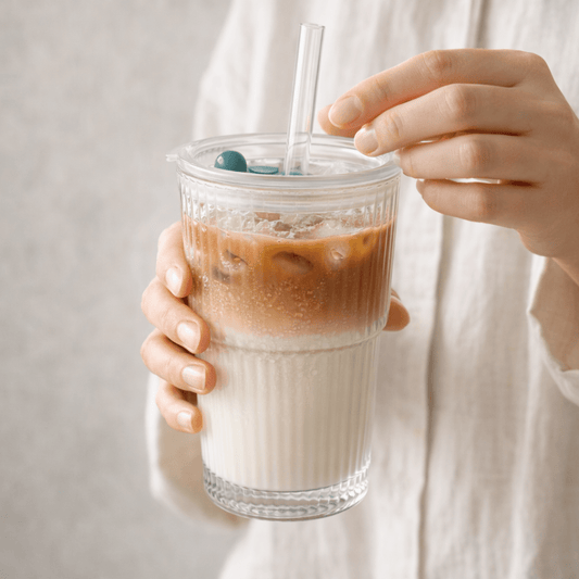 The Lumière Ribbed Glass Tumbler - Urban Jiko