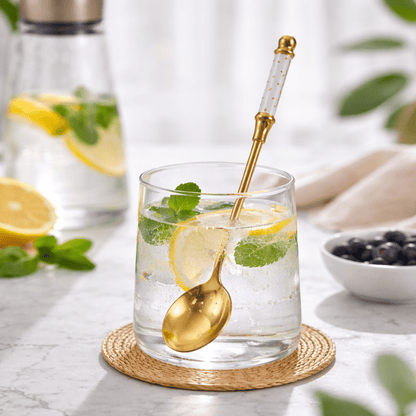 Villa Gold Dessert Spoon - Urban Jiko