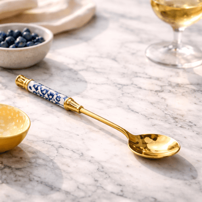Villa Gold Dessert Spoon - Urban Jiko