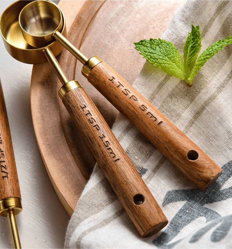 Walnut Wooden Measuring Set (8 Piece Set) - Urban Jiko