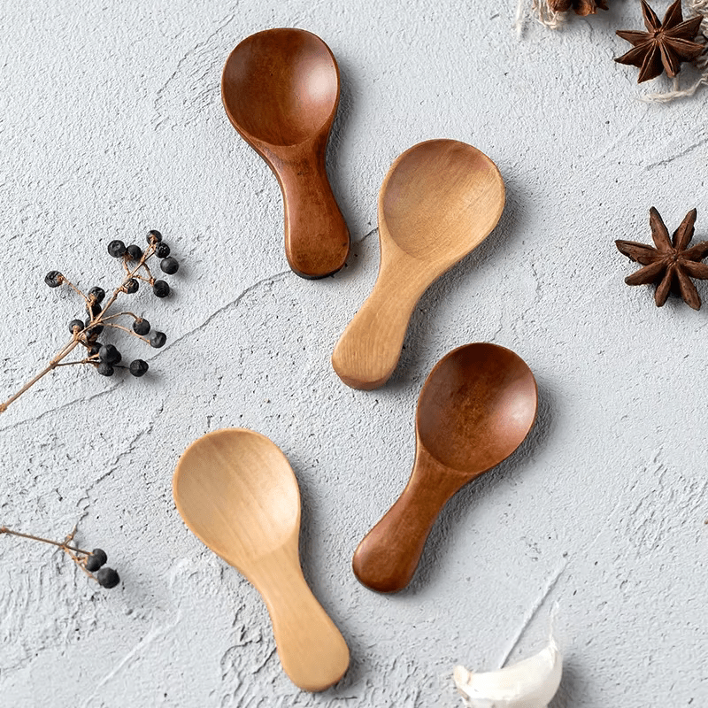 Wooden Condiment Spoons (4 Pack) - Urban Jiko