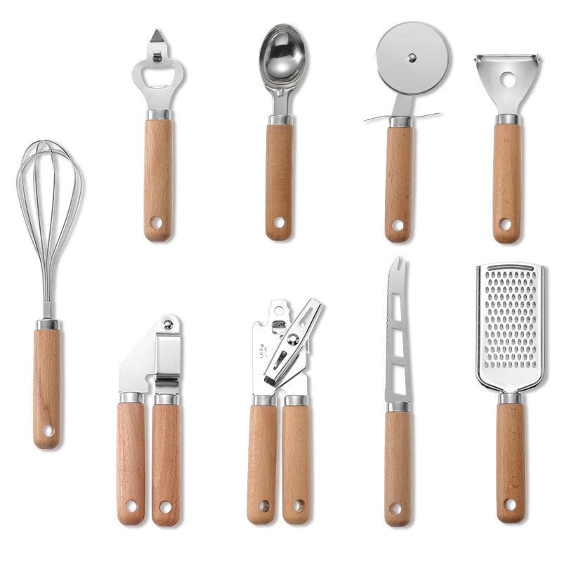 Wooden Kitchen Essentials Tool Set - Urban Jiko