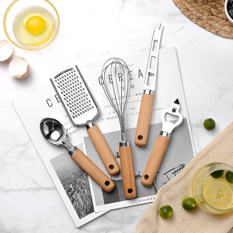 Wooden Kitchen Essentials Tool Set - Urban Jiko