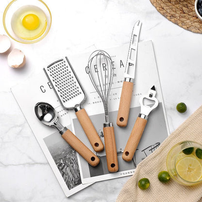 Wooden Kitchen Essentials Tool Set - Urban Jiko