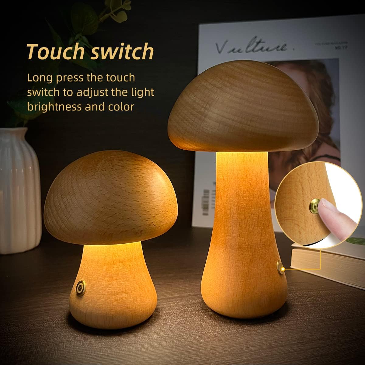 Wooden Mushroom Light - Urban Jiko