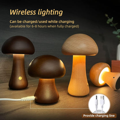Wooden Mushroom Light - Urban Jiko