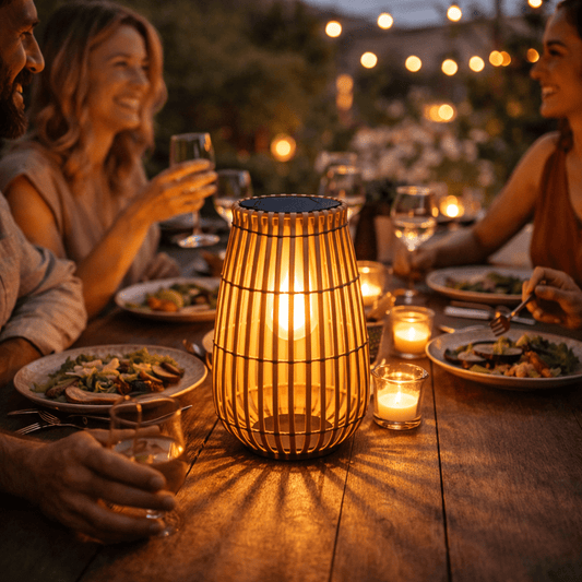 Woven Solar Outdoor Lantern - Urban Jiko